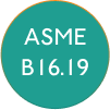 ASME B16.19 standards, highlighting compliance in clean and black utilities for pharmaceutical facilities.
