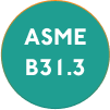 ASME B31.3 standards, highlighting compliance in clean and black utilities for pharmaceutical facilities.