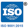 ISO 9001:2015 certification logo, commitment to quality management and excellence in healthcare services.