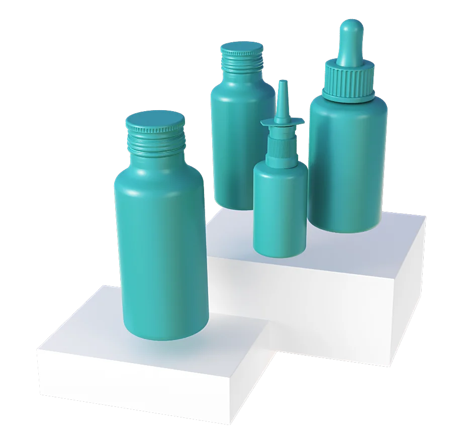 Image featuring oral liquid dosage products, highlighting quality and precision in pharmaceutical manufacturing.