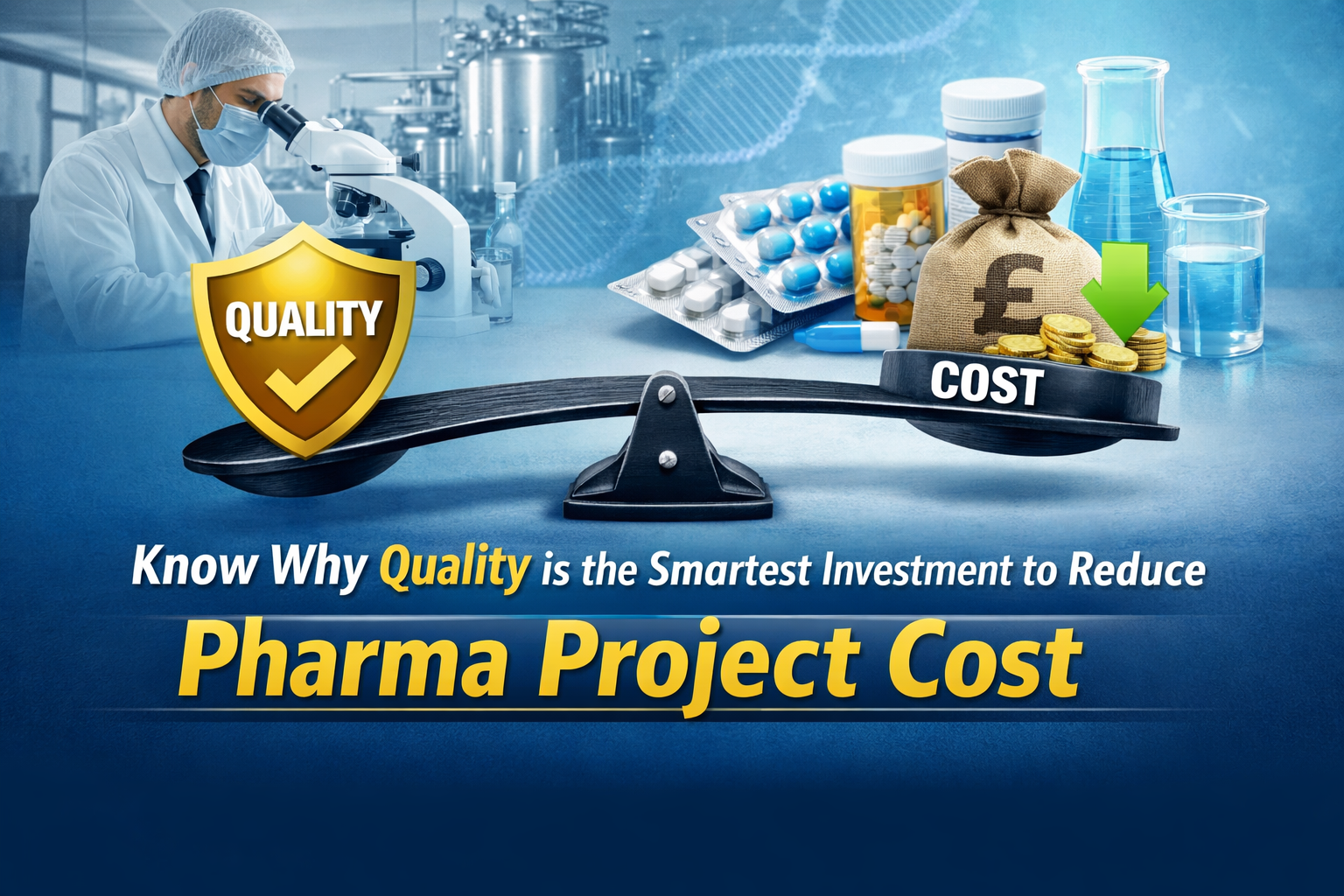 Know Why Quality is the Smartest Investment to Reduce Pharma Project Cost