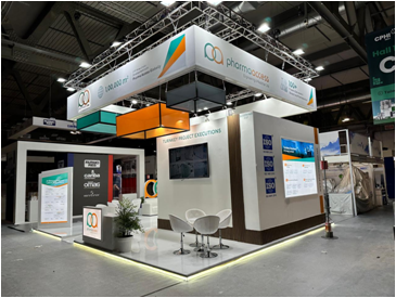 Cleanroom corridor with engineered utilities and controlled finishes