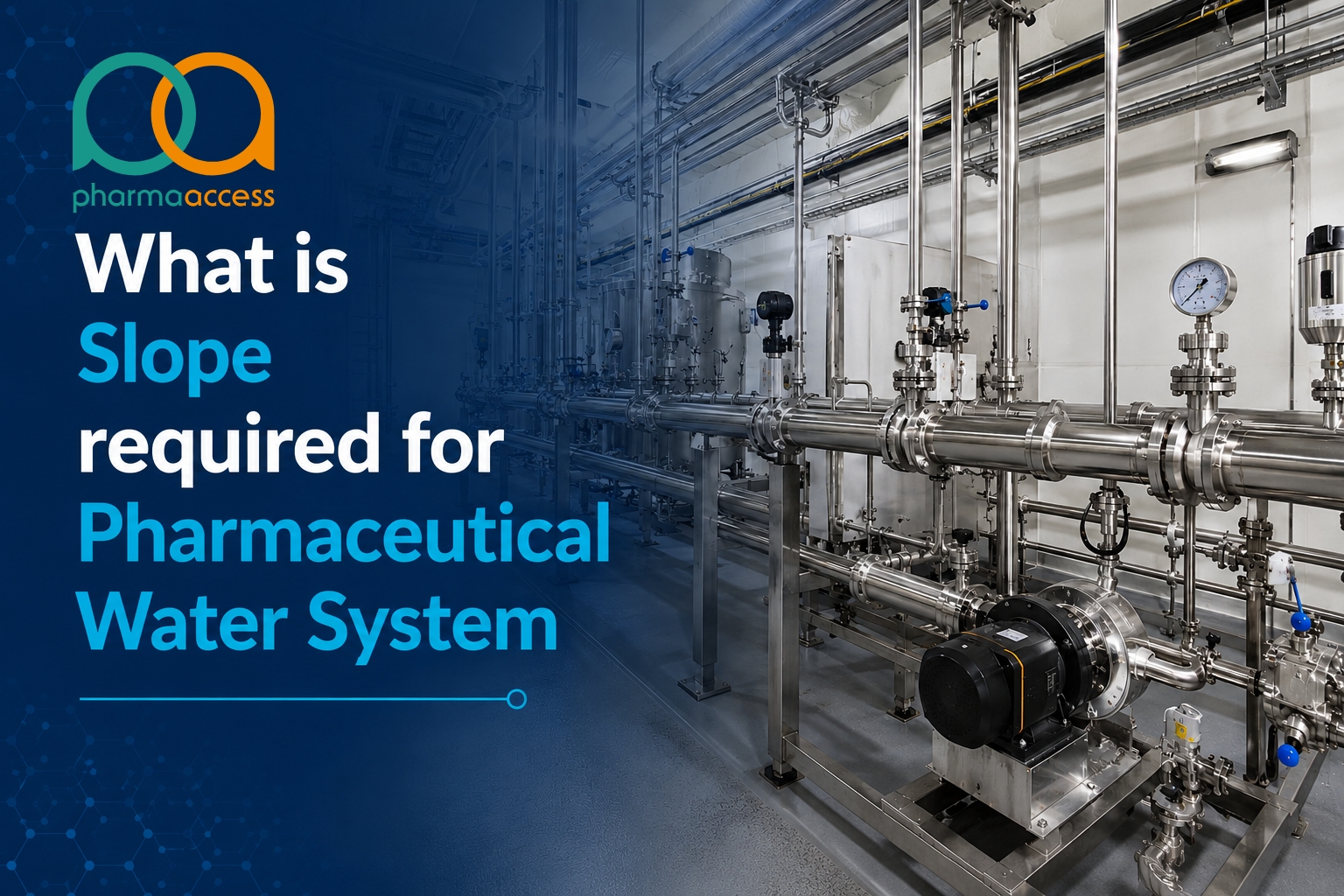 Slope Required for a Pharmaceutical Water System