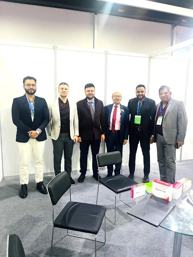 Pharma Access engineers meeting visitors on the exhibition stand